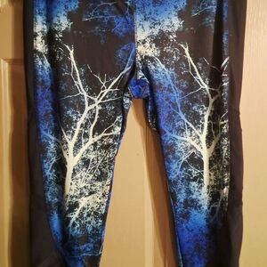 Avia Tree Print Activewear Leggings Size XL